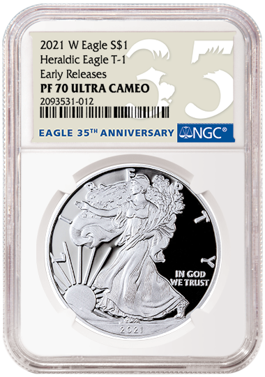 Eagle 35th Anniversary Coins in NGC Holders